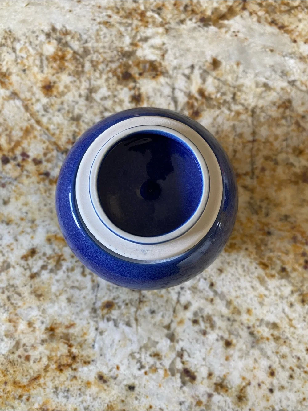 Sasaki Colorstone Textured Sapphire Blue creamer and sugar set